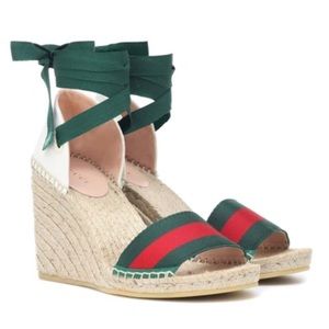 Lilibeth Web Espadrille Wedge Sandal
GUCCI